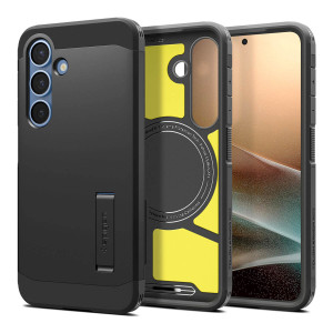 Spigen Tough Armor Backcover MagSafe voor de Samsung Galaxy S25 Plus - Zwart