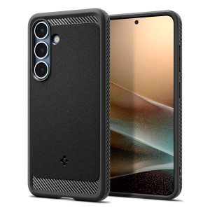 Spigen Rugged Armor Backcover MagSafe voor de Samsung Galaxy S25 - Matte Black