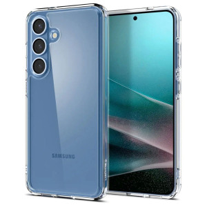 Spigen Crystal Hybrid Backcover voor de Samsung Galaxy S25 - Transparant