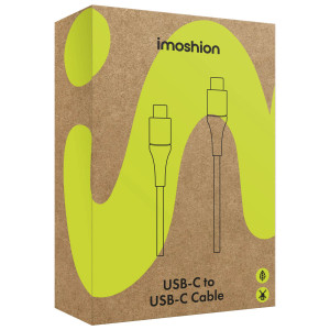 imoshion Braided USB-C naar USB-C kabel - 3 meter - Zwart