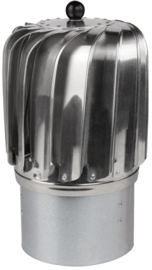 Nasada Obrotowa Podłużna Kominowa Bez Podstawy Aluminiowa