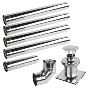 ZESTAW KOMINOWY TURBO II DWUŚCIENNY FI 80/125