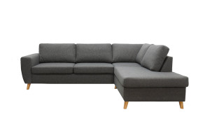 Arendal 25a Sofa Med Sjeselong - Lys Grå