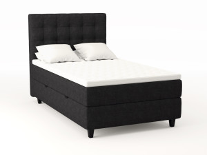 Comfort Seng Med Oppbevaring 120x200 - Antrasitt
