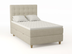 Comfort Seng Med Oppbevaring 120x200 - Sand