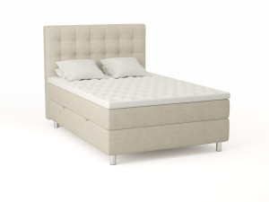Comfort Seng Med Oppbevaring 140x200 - Sand