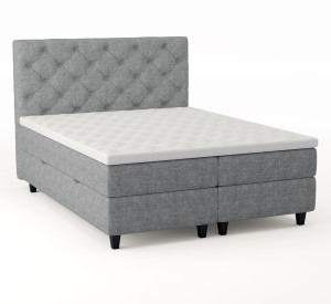 Comfort Seng Med Oppbevaring 160x200 - Lys Grå