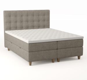 Comfort Seng Med Oppbevaring 160x200 - Beige