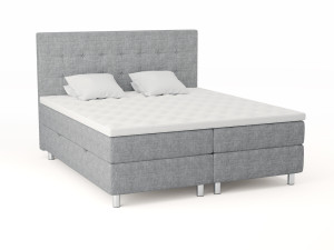 Comfort Seng Med Oppbevaring 180x200 - Lys Grå