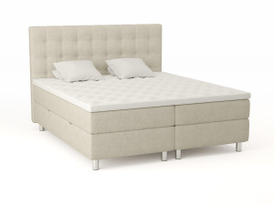 Comfort Seng Med Oppbevaring 180x200 - Sand