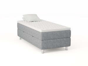 Comfort Seng Med Oppbevaring 90x200 - Lys Grå