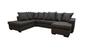 Svolvær - A3d U-Sofa Med Sjeselong - Mørk Grå