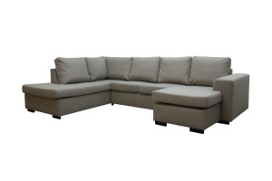 Holmsbu A3d U-Sofa Med Sjeselong - Beige