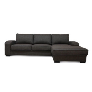 Grimstad 3d Sofa Med Sjeselong - Brun
