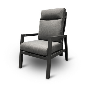 Jamaica Lounge Stol I Antracit Aluminium