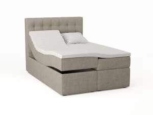 Premium Regulerbar Seng 140x200 - Beige