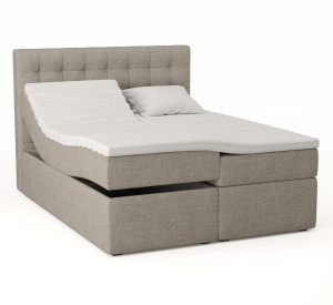 Premium Regulerbar Seng 160x200 - Beige