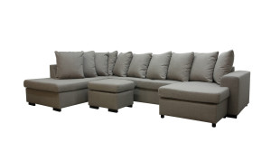 Svolvær A3d U-Sofa Med Sjeselong - Beige