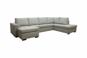 Tyrifjorden D3a U-Sofa Med Sjeselong - Sand