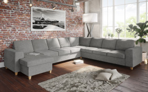 Holmsbu D4c3/3c4d Vendbar Hjørnesofa Med Sjeselong - Lys Grå