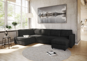 Svelvik Sovesofa A3d Høyre - Antrasitt