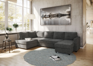 Svelvik Sovesofa A3d Høyre - Mørk Grå