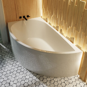 Waterlux Ariel Badekar 140x80 Venstre