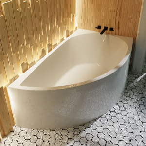 Waterlux Ariel Badekar 140x80 Høyre