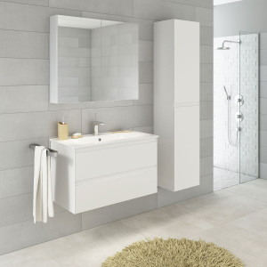 Noradesign 80 Cm Baderomsmøbel Hvit Matt