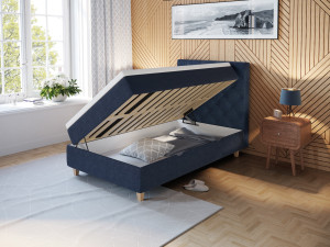 Comfort Seng Med Oppbevaring 120x200 - Mørkeblå
