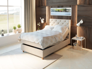 Comfort Regulerbar Seng 120x200 - Sand