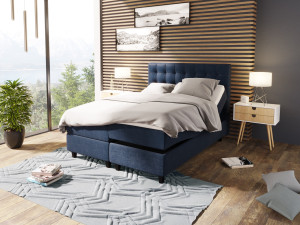 Comfort Regulerbar Seng 160x200 - Mørk Blå