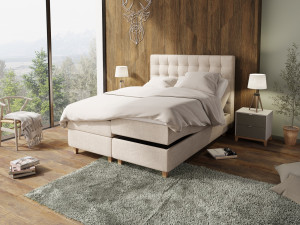 Comfort Regulerbar Seng 160x200 - Sand