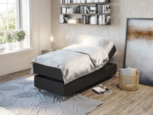 Comfort Regulerbar Seng 90x200 - Antrasitt