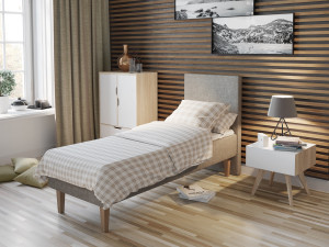 Rammemadrass 75x200, Beige