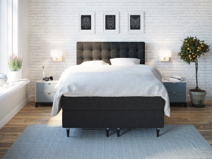 Premium Kontinentalseng 150x200 - Antrasitt