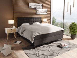 Comfort Kontinentalseng 180x210 - Antrasitt