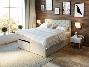 Premium Regulerbar Seng 180x200 - Sand