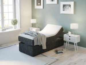Premium Ställbar Säng 90x200 - Antracit