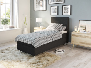 Comfort Säng Med Förvaring 90x200 Cm - Antracit