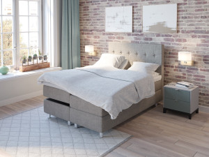 Comfort Ställbar Säng 140x200 - Beige