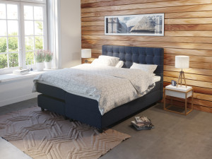 Comfort Ställbar Säng 180x200 -  Mörkblå