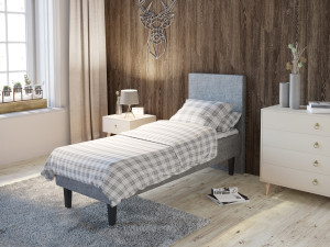 Ramsäng 75x200 - Ljusgrått