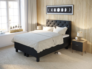 Premium Kontinentalsäng 160x200 - Antracit