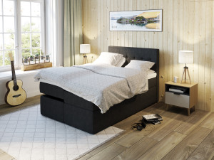 Premium Ställbar Säng 140x200 - Antracit
