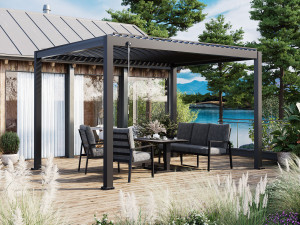 Bella Pergola 3x4m Antracit Mix