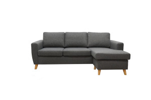 Arendal 3d/d3 Soffa Med Schäslong - Mörkgrå