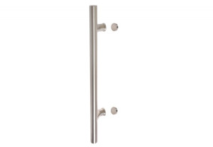 Pochwyt  INOX jednostronny odgięty B-Harko fi 32 800x600 matowy, stal nierdzewna SS304  z elementami montażowymi  w komplecie.