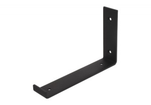 Wspornik półki LOFT "J" L-205x130 mm, czarny