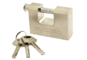 Kłódka GERDA SECURE KSWT 70mm wzmocniona, trzpieniowa, nikiel-satyna, blister